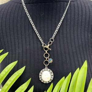 ⭐️Adorned Crown Jewelry Beaches and Butterflies collection Shell disc necklace